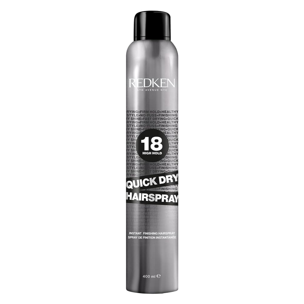 REDKEN Quick Dry, Hairspray for Defined Waves, Matte Finish & Medium Hold, 400ml