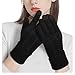 Trifabricy Winter Gloves for Women - Knit Texting Touchscreen Gloves, Warm Thick Lined Winter Gloves, Soft Elastic Cuff Womens Winter Gloves, Black