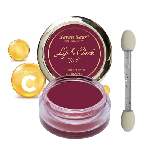 Image of Seven Seas Lip & Cheek Tint Richness Of Essential Oils And Vitamin C For Lips, Eyelids & Cheeks, Matte Finish Give You a Soft Natural Glow (Calypso Pink)