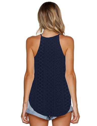 Image of LouKeith Womens Tank Tops Casual Flowy Printed Vest Shirts Sleeveless Cotton Soft Summer Tees Blouses