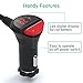AUOPLUS 120W 3 Socket Cigarette Lighter Splitter Car Charger Adapter, LED Voltage Display Dual 4 USB Chargers(6.8A), Car Charger On/Off Switches 12V for iPhone iPad Samsung GPS Dashcam