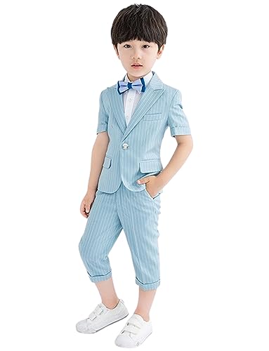 Costume rayé garçon pour dîner de fin d'année et fêtes de famille
