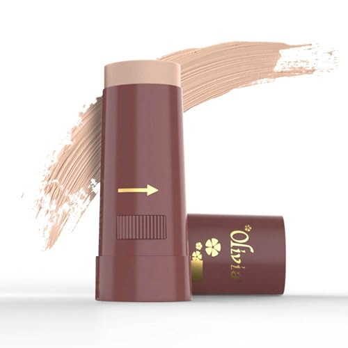 Image of Olivia Instant Waterproof Makeup Stick with SPF 12-05 Touch & Glow | 3-in-1 Foundation, Concealer & Moisturizer | Sweatproof, Long-Lasting Base Makeup | Evens Skin Tone & Hides Blemishes