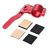 ウィンカーレバー ウインカーロッド アルミ製 ポジションアップキット ウインカー延長ロッド 18φ~28φ対応 角度調整可能 (レッド)