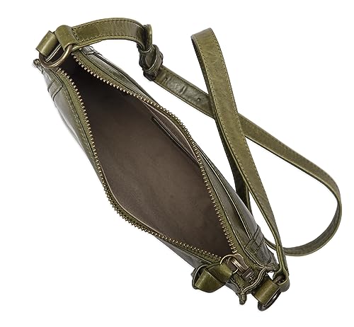 Image of Frye Women's Melissa Zip Crossbody Bag, Stylish Handbag with Adjustable Strap & Pockets
