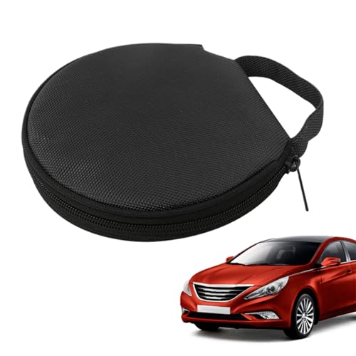 Zunetsutock Caja de DVD - Organizador de la puerta de almacenamiento de 20 capacidades | Dvd Portátil, Robusto con Cáscara Duro, Bolsa de Almacenamiento, Disco de Almacenamiento para Coche