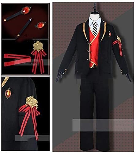 Amazon Co Jp ツイステッドワンダーランド ツイステ デュース コスプレ 衣装 ハーツラビュル寮 デュース スペード エース トラッポラ Cosplay 制服 寮服 ホビー