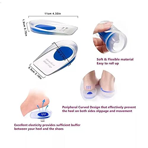 Sira Foot Care Silicone Gel Insoles Heel Cushion Soles Relieve Foots Pain Protectors (Large) Sira Foot Care Silicone Gel Insoles Heel Cushion Soles Relieve Foots Pain Protectors (Large)