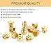 THYULIFE 12 Pack Grill Propane Gas Orifice Nozzle Conversion Kit - DIY Burner Brass Jet Nozzles Replacement Parts for Weber and Most Brands Grills, Easy to Drill Out, Orifice Size 0.5mm, M6x0.75mm