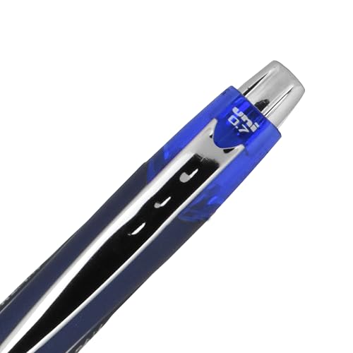 Image of Uni-Ball Jetstream RT Ballpoint Pen, Fine Point (0.7mm), Blue Ink, 6 Pens
