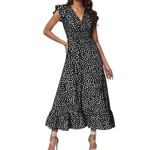 Robe grande taille confortable col en V pour en finir avec les vêtements serrés