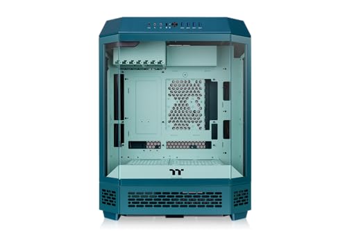 Thermaltake The Tower 600 | Ośmiokątna obudowa typu mid tower ATX | 2 fabrycznie zainstalowane wentylatory 140 mm | Wentylacja pionowa | Niebiesko-zielony Teal