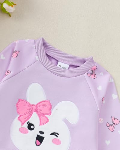 Toddler Girl Clothes Outfit Fall Long Sleeve Shirts Cute Animals Sweatsuit Pants set Winter Little Girl Clothes 12 Month4