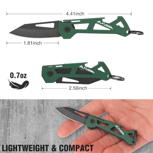 Image of FLISSA Mini Folding Pocket Knife-Vintage Green