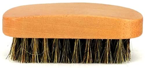 Cepillo para encerar los zapatos con mango de madera de diseño único, deslizamiento cómodo, para botas, zapatos y otros tratamientos de piel. Proceso profesional