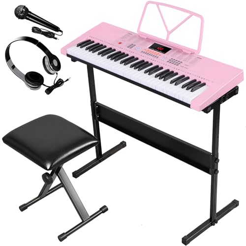 ZENY 61-Key Portable Electric Keyboard Piano with Built In...
