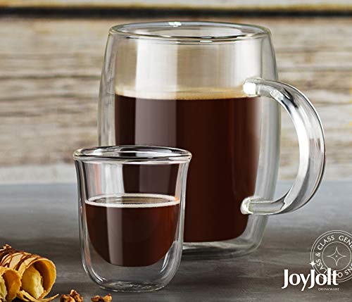Joyjolt Javaah Double Walled Espresso Glasses Espresso Cups (Set Of 2)- 2-Ounces #TOP5