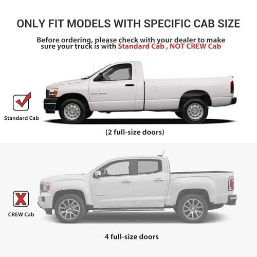 YardYonder 6" Running Boards for 2007-2018 Silverado 1500 Standard/Regular Cab - Heavy-Duty Aluminum Side Steps with Anti-Slip Tread, Direct Bolt-On Design, Stainless Steel (Pair) by YardYonder - Image 2