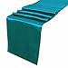 LA Linen™ 12x108-Inch Satin Table Runner, Light Teal. Made In USA.