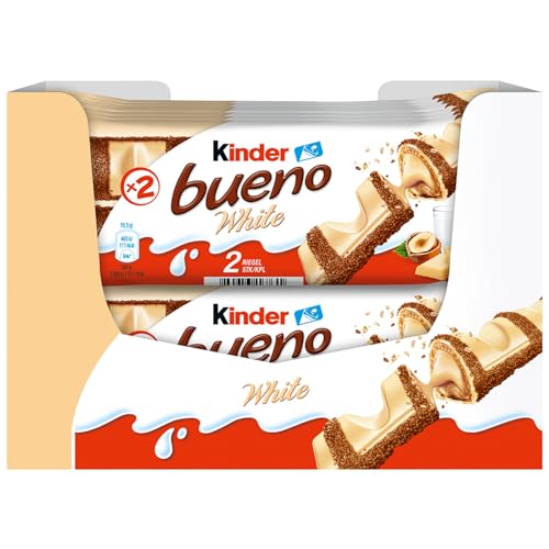 Ferrero kinder bueno White – Schokoriegel mit weißer Schokolade – 30 Packungen mit je 2 Einzelriegeln (30 x 40 g) 6