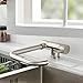 TADRORT Rubinetto da cucina girevole a 360°, rubinetto da cucina, pieghevole, miscelatore da cucina, per lavello, sotto finestra, rubinetto da cucina pieghevole (acciaio inox spazzolato)