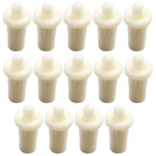 Beaupretty Pasadores de Plástico para Reparación y Puertas de Persianas, 100 Piezas Blanco Material Resistente de Armario Amplia Aplicación para Muebles