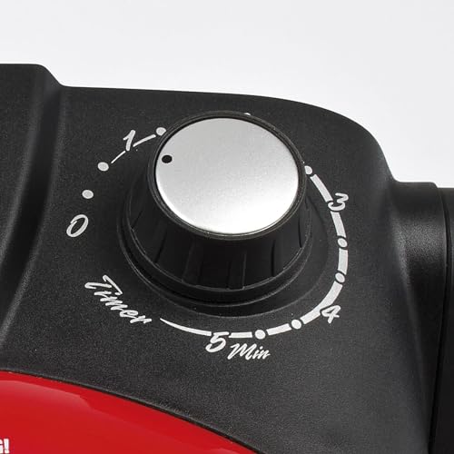 G3 Ferrari G10006 Pizza Express Delizia, pizzaoven, 1200 W, thermostaat instelbaar op 400 °C, geurende pizza in 5 minuten, dubbele verwarmingsweerstand, receptenboek en palet inbegrepen, rood - Afbeelding 7