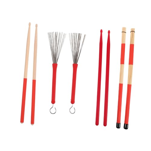 Set de baquetas con cepillos de nailon y bolsa de almacenamiento miniatura 1
