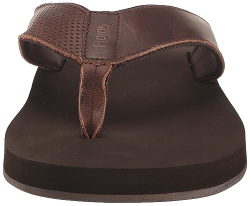 Flojos Cole Genuine Leather Perforated Strap Mens Sandal2