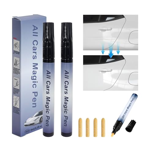 BWBWND 2 PCS All Cars Magic Pen, Weatherproof Auto Scratch
