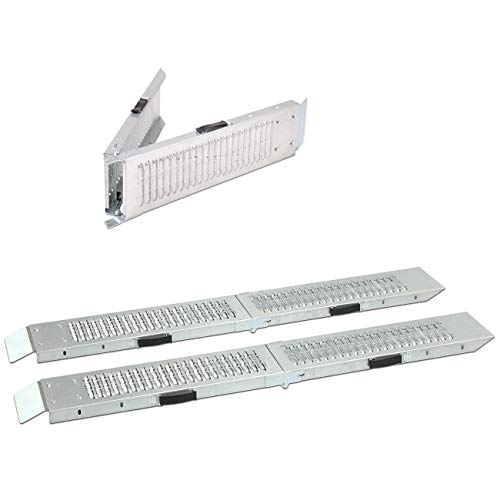 maxVitalis Klappbare Auffahrrampe, Laderampe, 2 Auffahrschienen, bis 400 kg belastbar, praktischer Tragegriff…