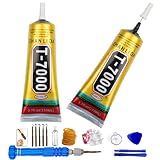 2Pcs T7000 Black Glue 110ML for Phone Cell Mobile Computer Electronics Adhesive Repair Tool Kit,...