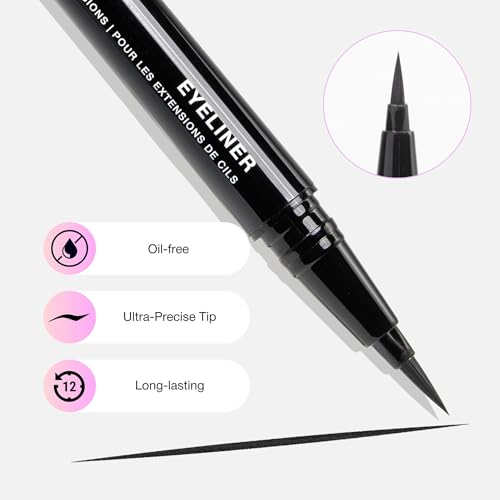 Delineador Líquido Waterproof Curacoro Negro miniatura 3