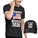 Produktbild sunminey Herren Kurzarmshirt Biden 2020 Joe Biden Men Shirt Biden for President 2020 T Shirt for Men USA Shirts T-Shirt and Hat