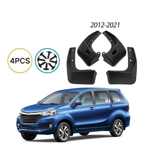 Flaps de barro para salpicaderas de Avanza 2012-2021 delanteros traseros kit de 4 piezas 4