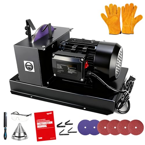 Lawn Mower Blade Sharpener 750W with Ceramic Wheel & Discs