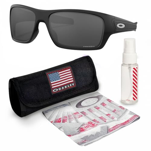 Image of Oakley TURBINE OO9263 Rectangle Shape Sunglasses With Official Eyewear Kit | Men's Sunglasses
