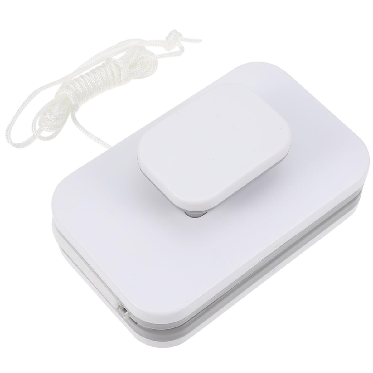 Limpiacristales Magnético Doble Cara con Paño Absorbente Accesorio para Ventanas de Hogar y Balcones Diseño Ergonómico y Cuerda de Seguridad para Limpieza Eficaz Cristales Altos