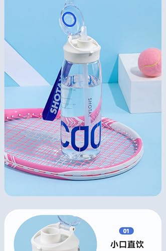 Image of THE VENTI SHOTAY COOL Unbreakable Water Bottle with Sipper BPA Free Tritian, Leak-Proof Water Bottle Ideal for Office, Sports, School, Gym (1000ML-White)