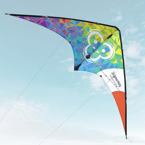 Skymonkey Powerstreamer XXL Lenkdrachen (2-Leiner) - Rainbow