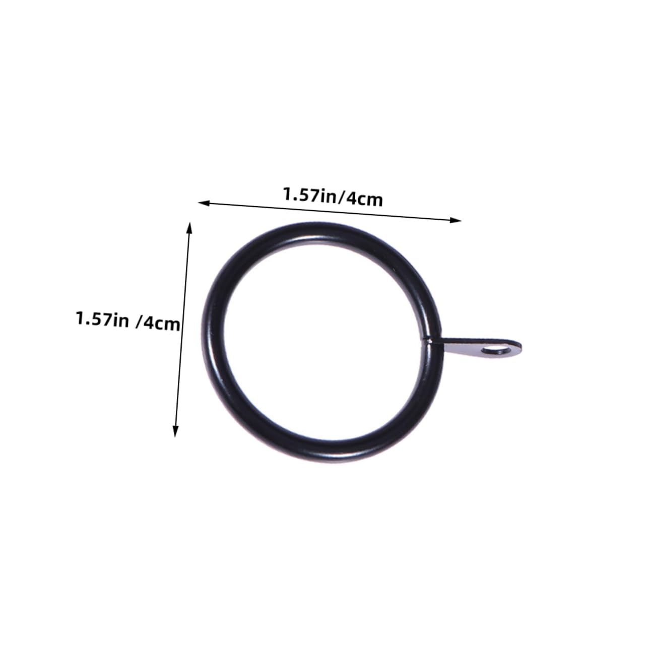 FUNOMOCYA 20 Sets Curtain Rod Rings Metal Drapery Eyelet Rings for Various Curtains Easy Install