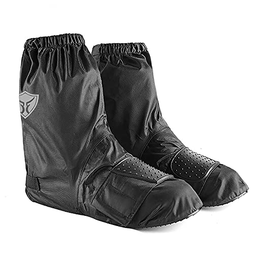 ZZJCY Funda Impermeable para Botas De Nieve para Lluvia, Diseño Ajustable, Fundas para Botas De Moto para Mujeres Hombres, para Todos Los Tipos De Piernas, Antideslizante Y Usable,Negro,24 to 26