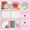 Kate Spade New York Padfolio with 7 Sticky Note Pads, Studying Essentials Set Includes Cute Sticky Notes with 75 Sheets Per Notepad, Rise and Shine