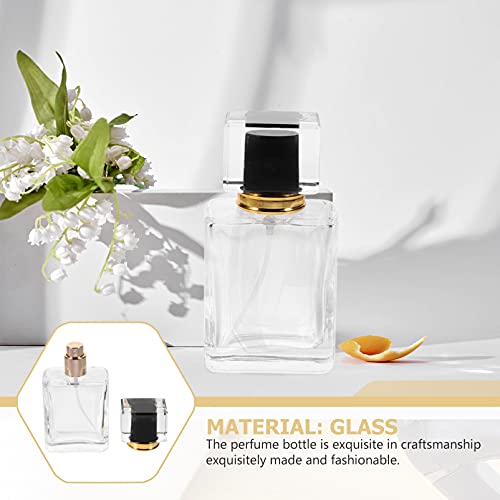 Lurrose 50ml Lege Vierkante Glazen Parfum Fles Fijne Mist Parfum Fles voor Thuis Reizen - Image 7