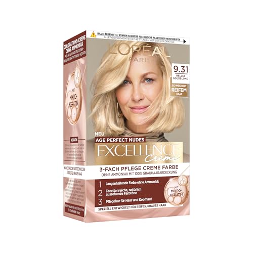 L'Oréal Paris Excellence Creme Age Perfect Nudes 9.31 Helles Goldblond