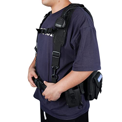 Image of MELOTOUGH Tactical Suspenders for Duty Belt,Breathable Padded Adj H-Harness w /YKK Hooks,Heavy Duty Police Law Enforcement
