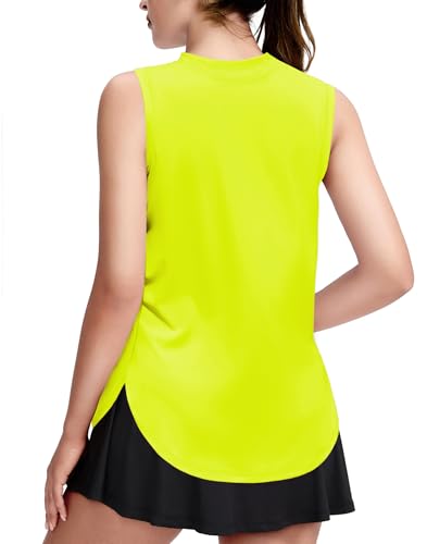 Image of Zaclotre Girls Athletic Tank Tops High-Low Hem Loose Fit Summer Top Kids Sleeveless Sport Shirts 5-14 Years