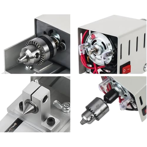 Mini Torno Mecânico 110-240v 12v Portátil - Kit Completo