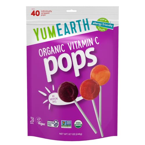 YumEarth Organic Vitamin C Pops Variety Pack...