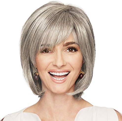 Eva Gabor Adoration Classic Bob Comfort Cap Wig, Light Grey by Hairuwear